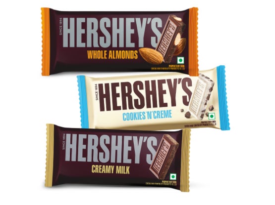 HERSHEY'S BARS in assorted flavors