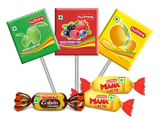 NUTRINE cntre-filled candy in assorted flavor