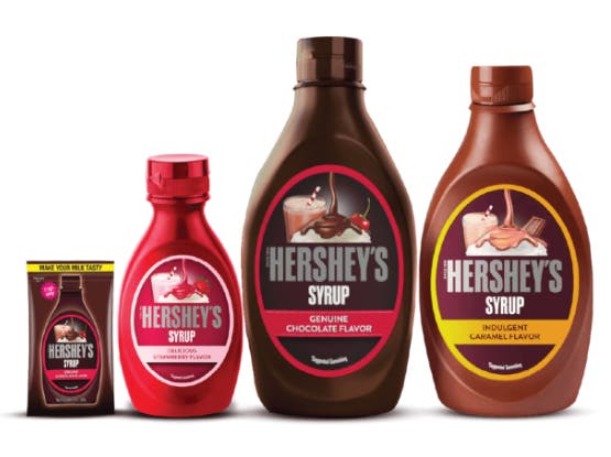 HERSHEY'S SYRUP in 5 irresistable flavors