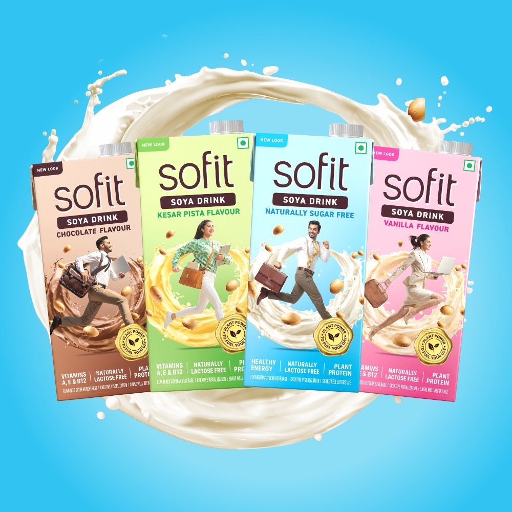 SOFIT Soya & Almond Plant-based Drinks in various flavors