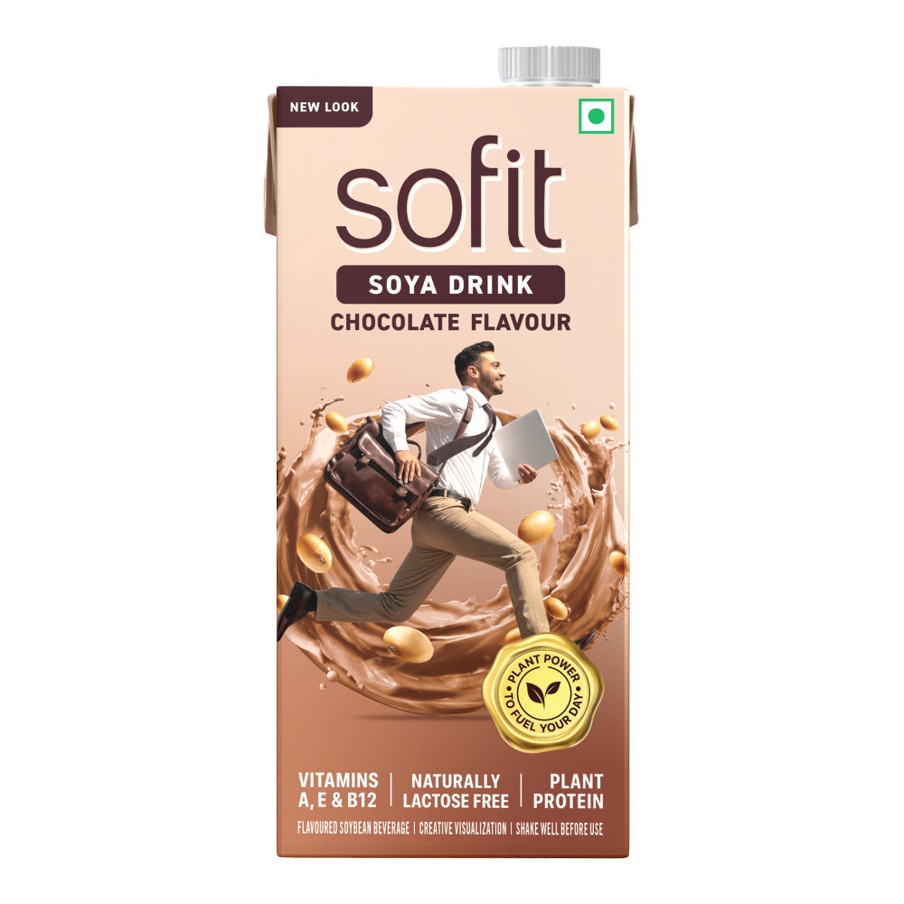 SOFIT Soya Chocolate 1L Front of the Pack