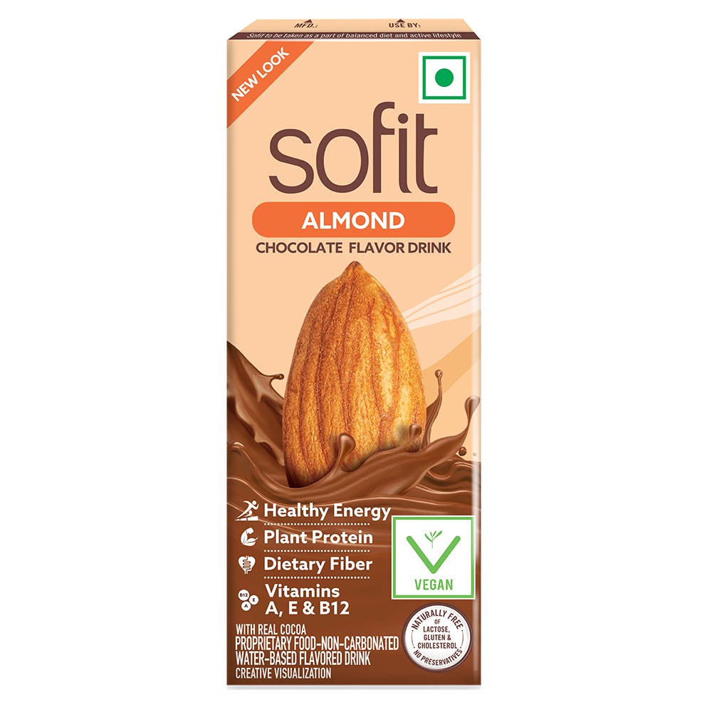 SOFIT Almond Chocolate 200ml  Front of the Pack