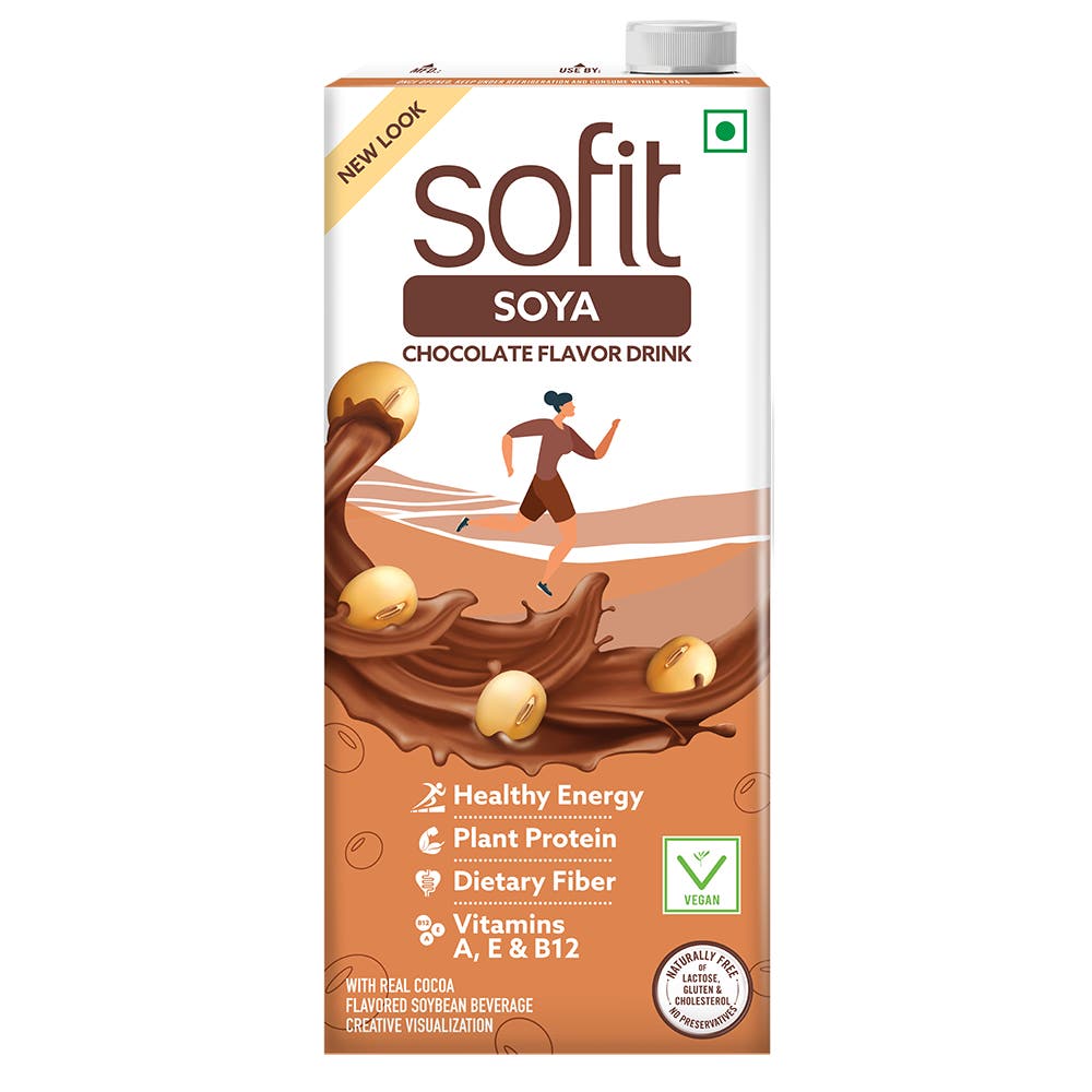 SOFIT Soya Chocolate 1L Front of the Pack