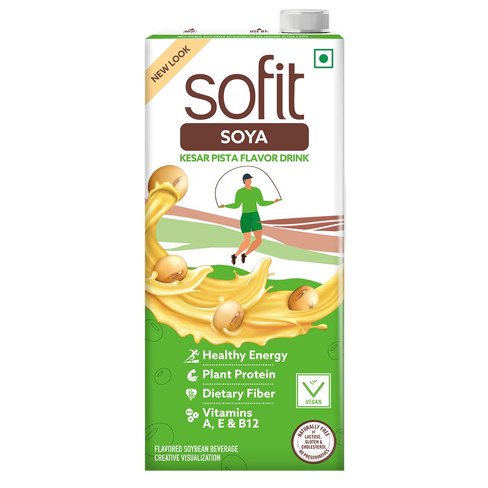 SOFIT Soya Kesar Pista 1l Front of the Pack