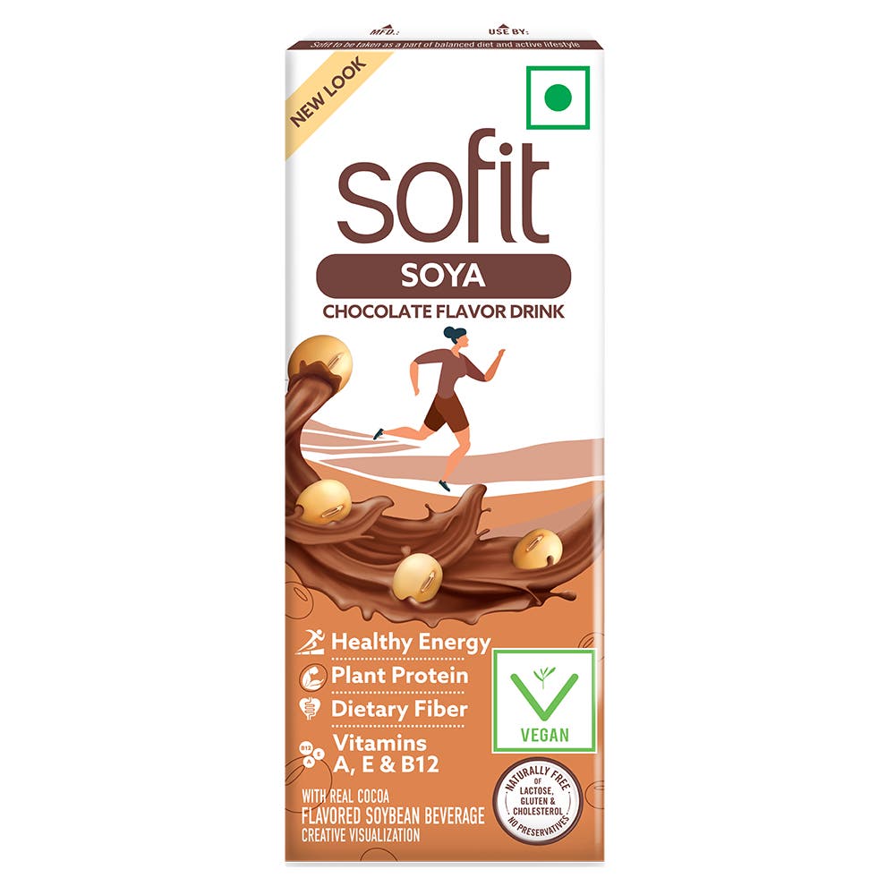 SOFIT Soya Chocolate 200ml  Front of the Pack
