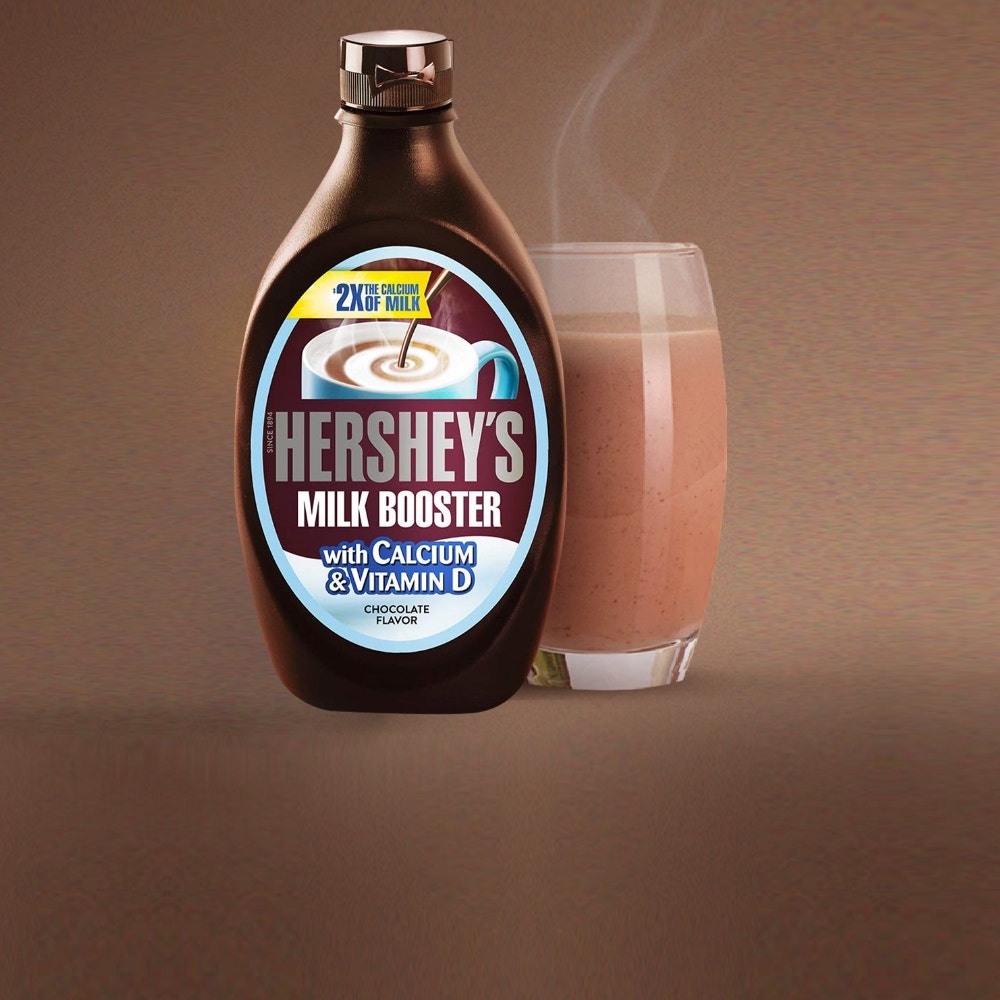 HERSHEY'S Milk Booster Flavored SYRUP with Calcium and Vitamin D