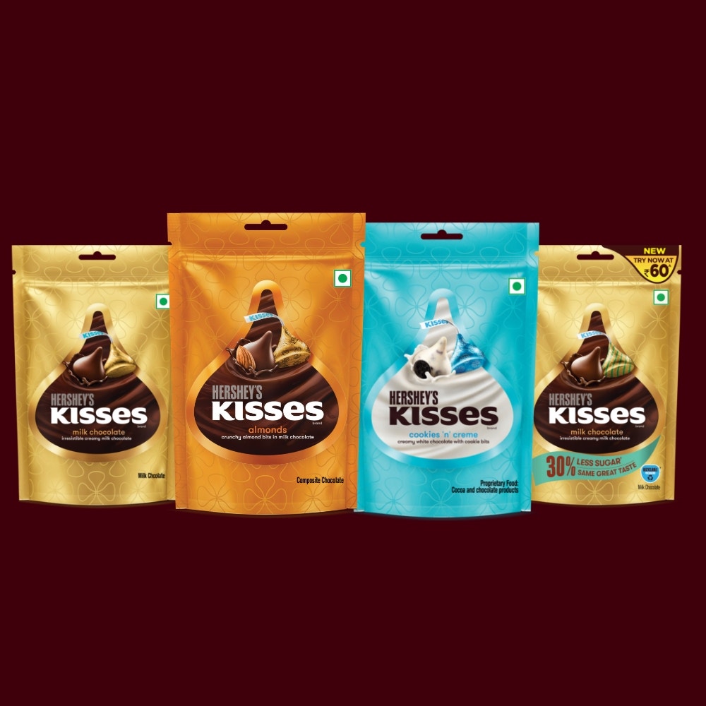 HERSHEY'S KISSES: iconic chocolate in assorted flavors.