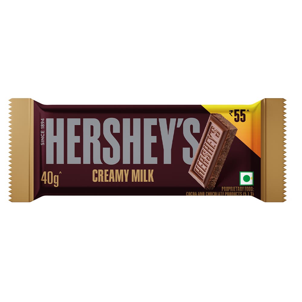 HERSHEY'S BARS Creamy Milk 40g Front of the Pack