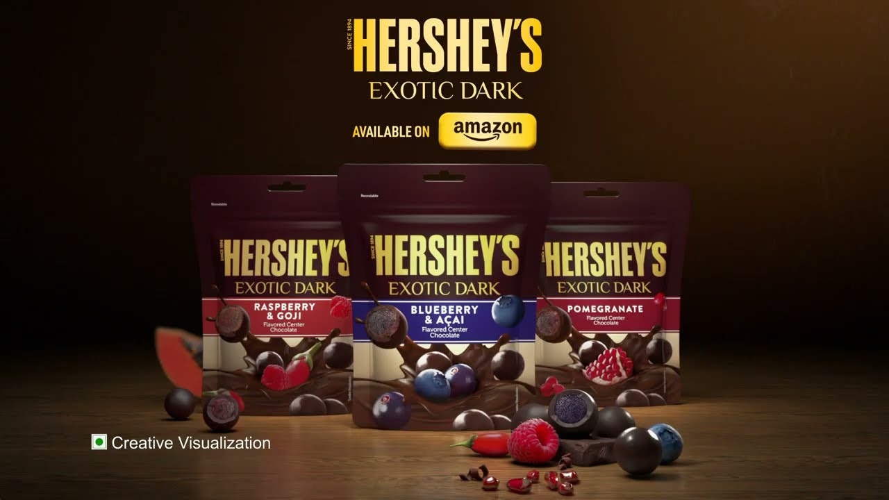 HERSHEY'S EXOTIC DARK Chocolate eating video