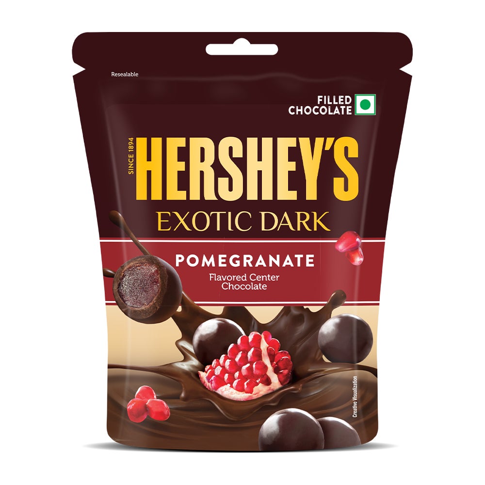 HERSHEY'S EXOTIC DARK Raspberry 33g Front of the Pack