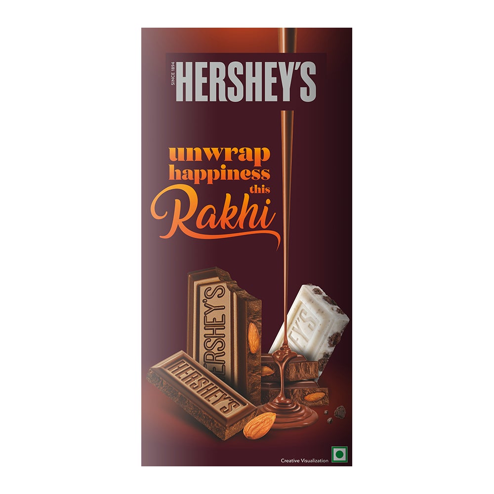 HERSHEY'S BARS Rakhi Gift Pack Front of the pack