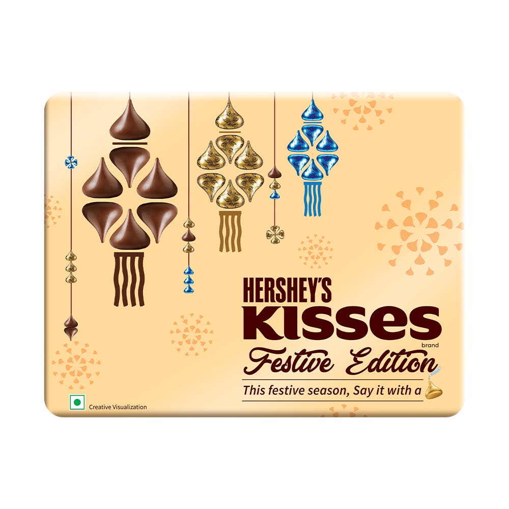 HERSHEY’S KISSES Festive Edition Gift Pack 266g Front of the pack
