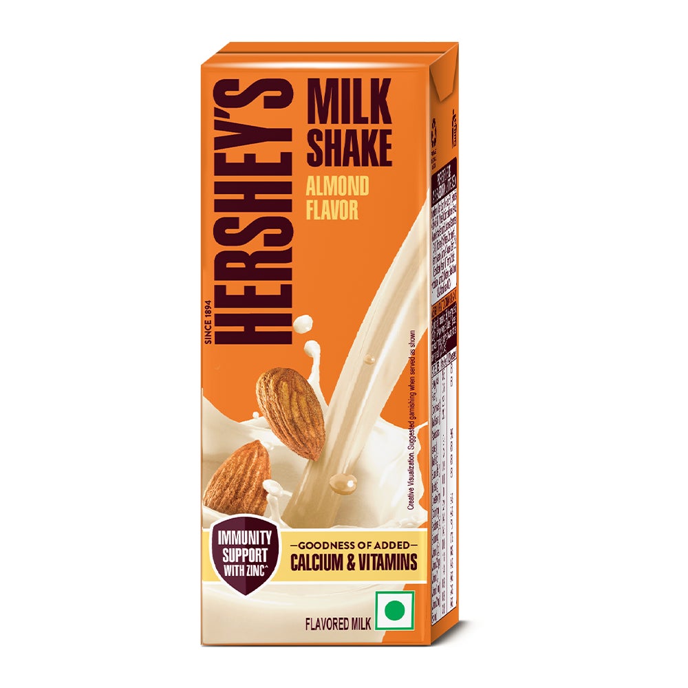 HERSHEY'S MILKSHAKE Almond-180ml  Front of the Pack