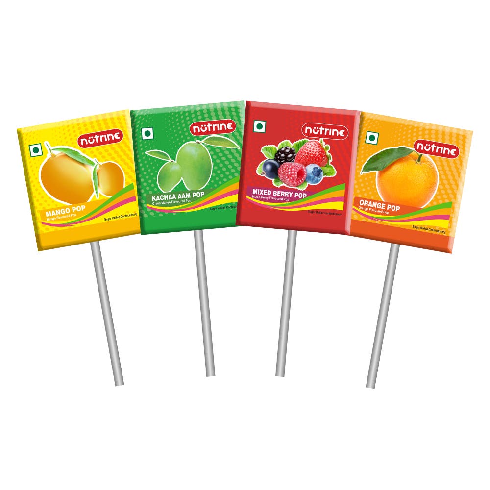 NUTRINE Lollipops Front of the Pack
