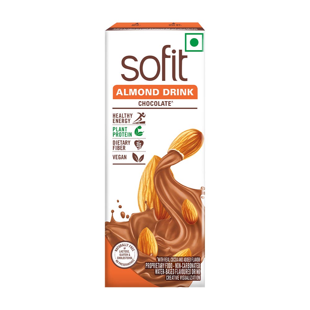 SOFIT Almond Chocolate 200ml  Front of the Pack