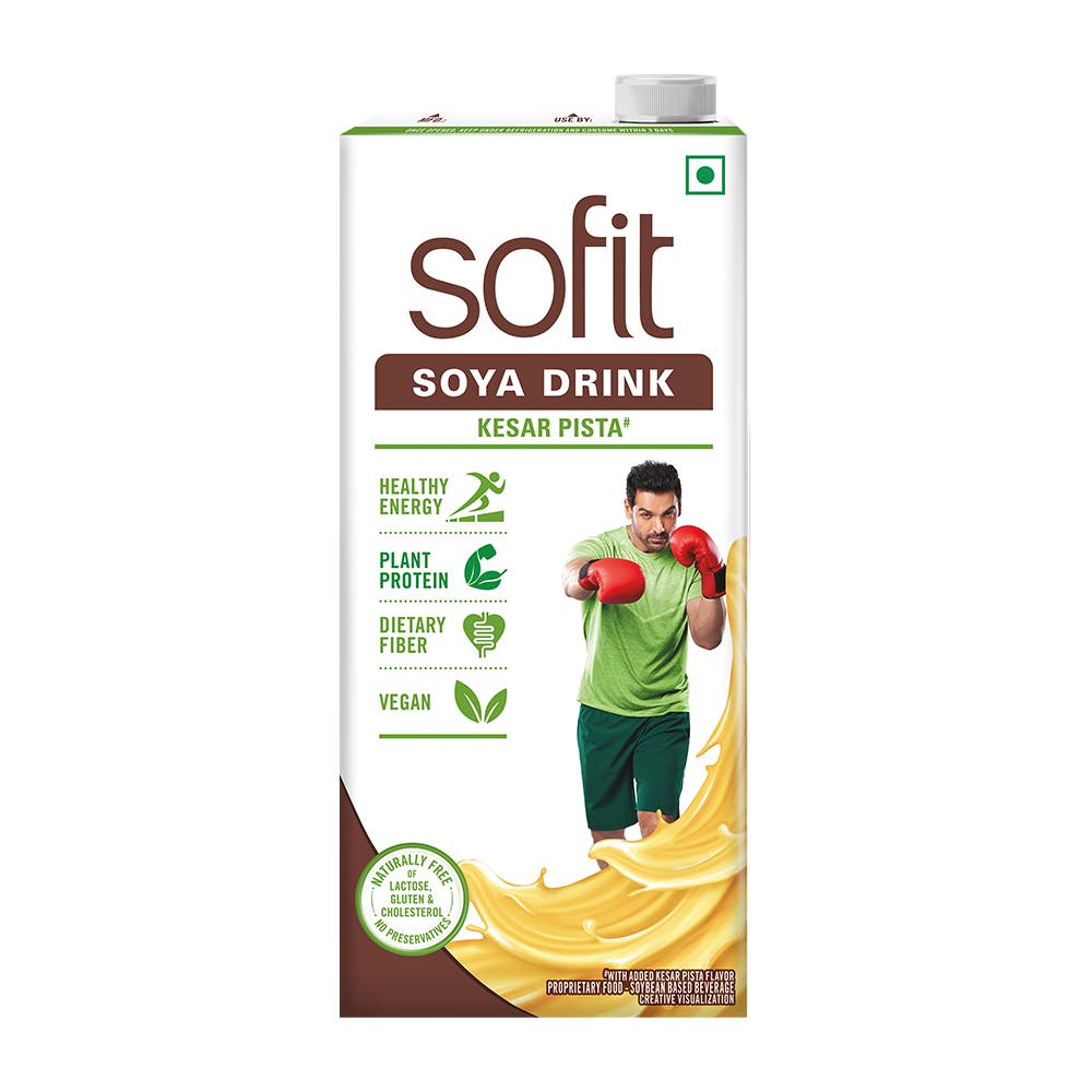 SOFIT Soya Kesar Pista 1l Front of the Pack
