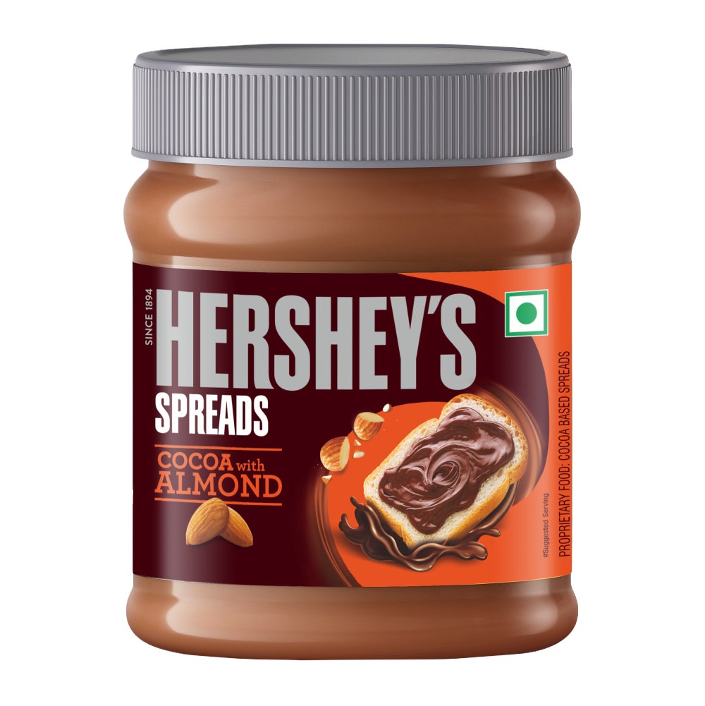 HERSHEY'S SPREADS Cocoa with Almond 150g  Front of the Pack