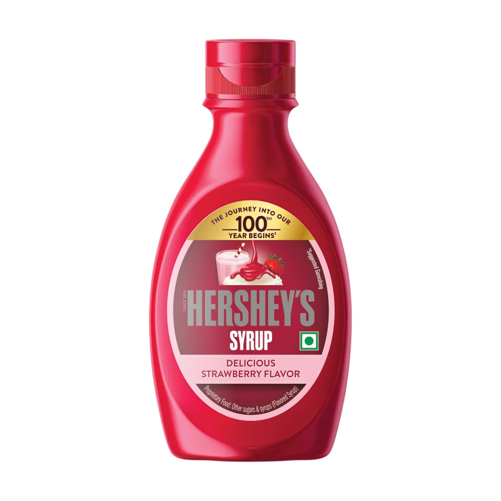 HERSHEY'S SYRUP Strawberry 180g Front of the Pack