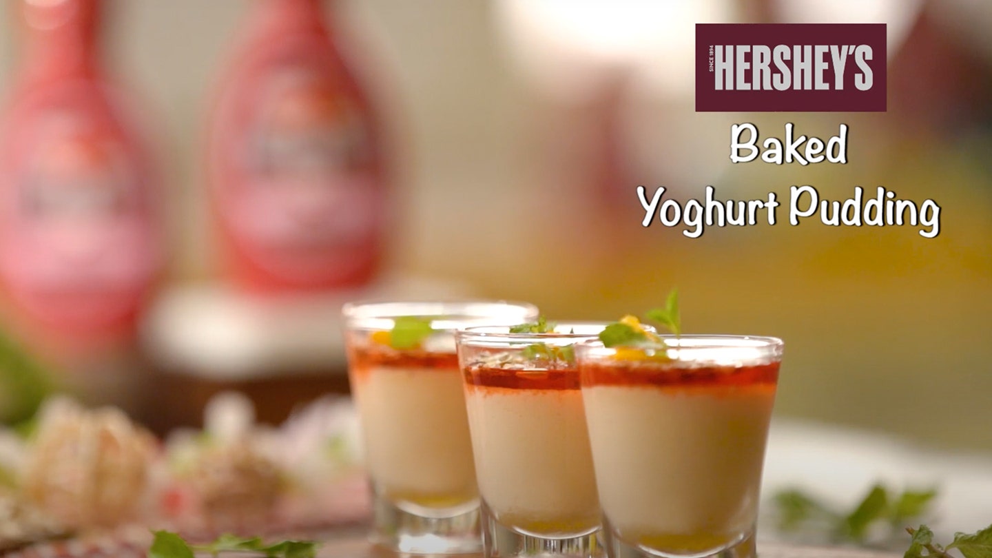 Hershey's Baked Yogurt Pudding Recipe Video