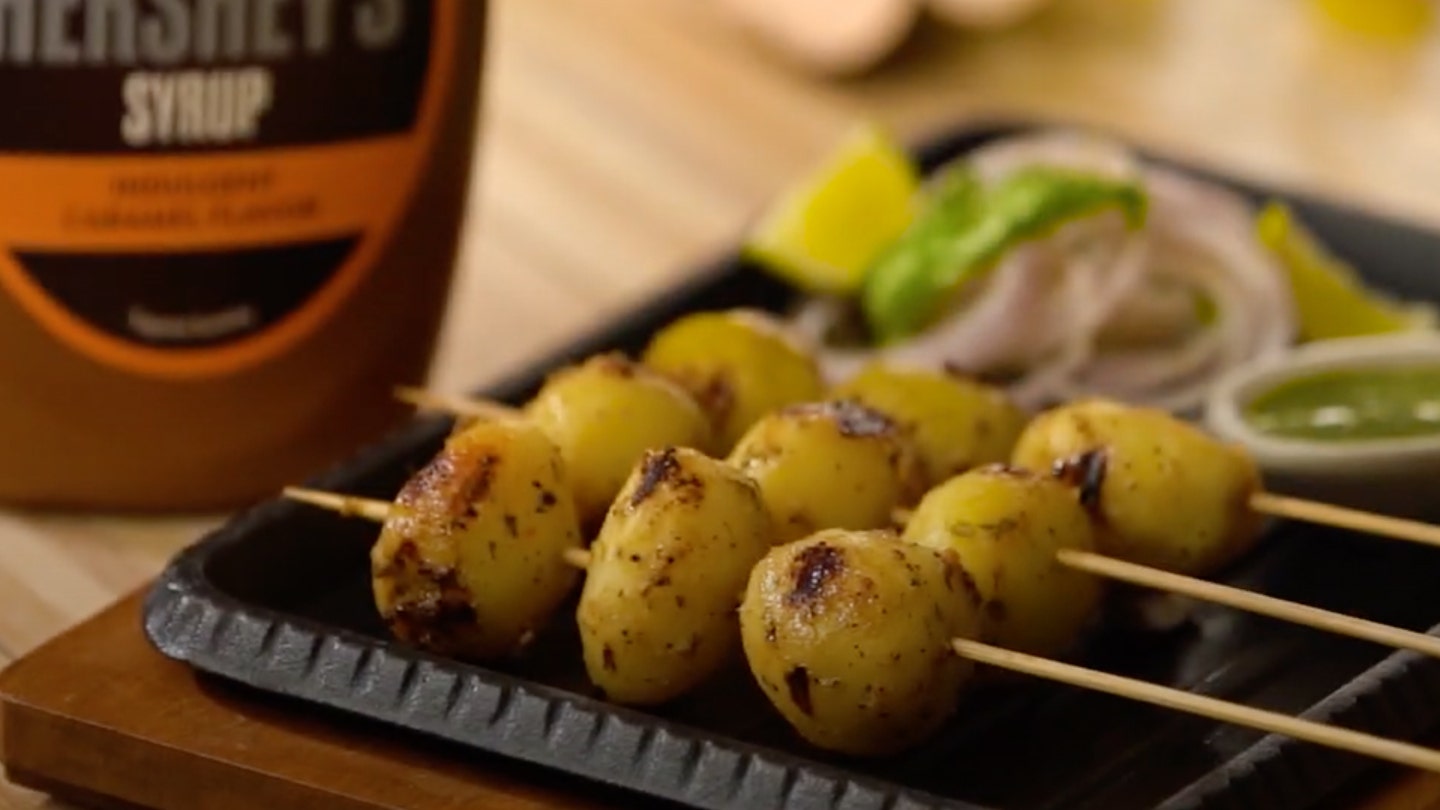 HERSHEY'S Caramelized BBQ Potatoes Recipe