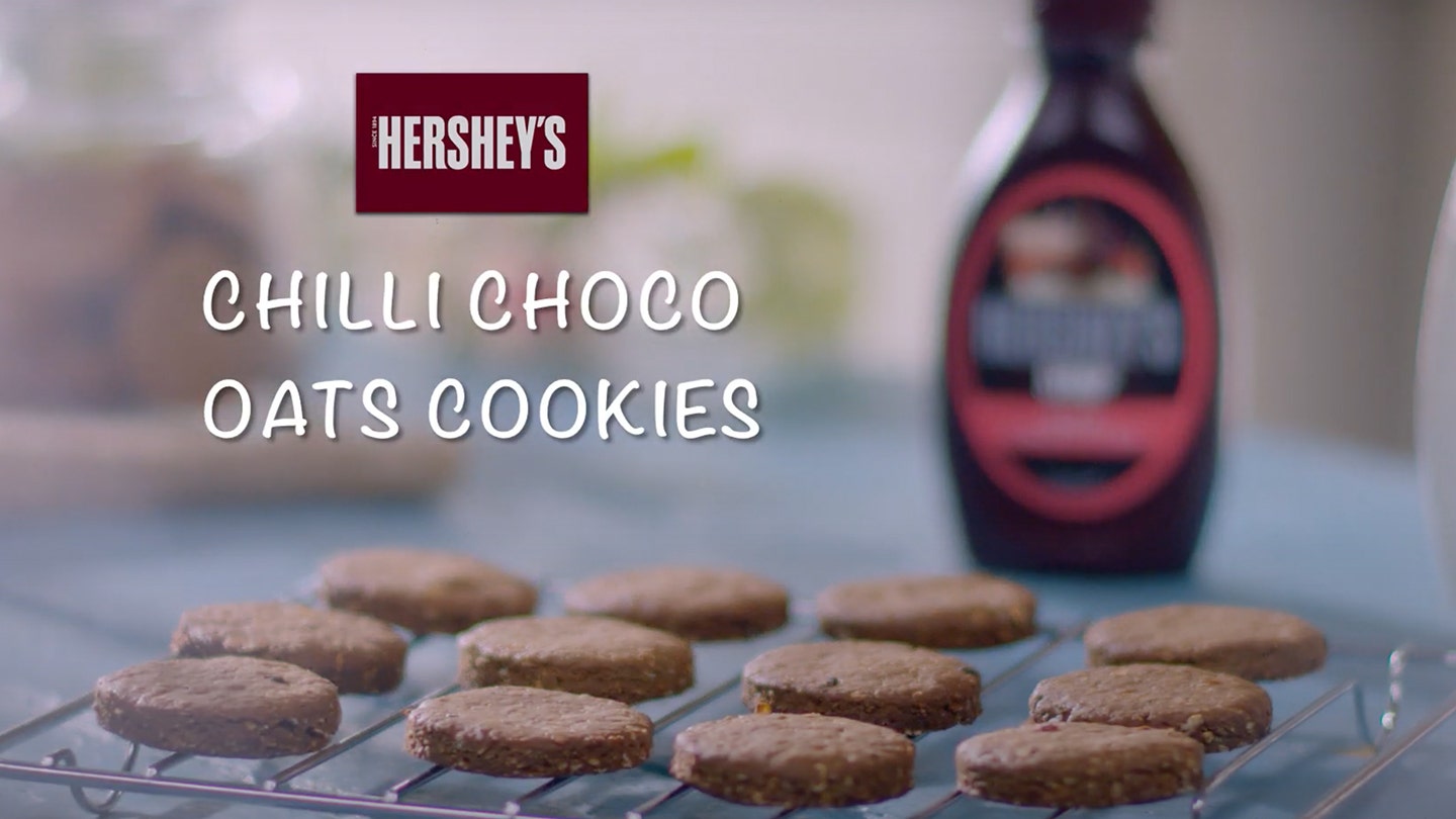 HERSHEY'S Chilli Choco-Oats Cookies Recipe Video