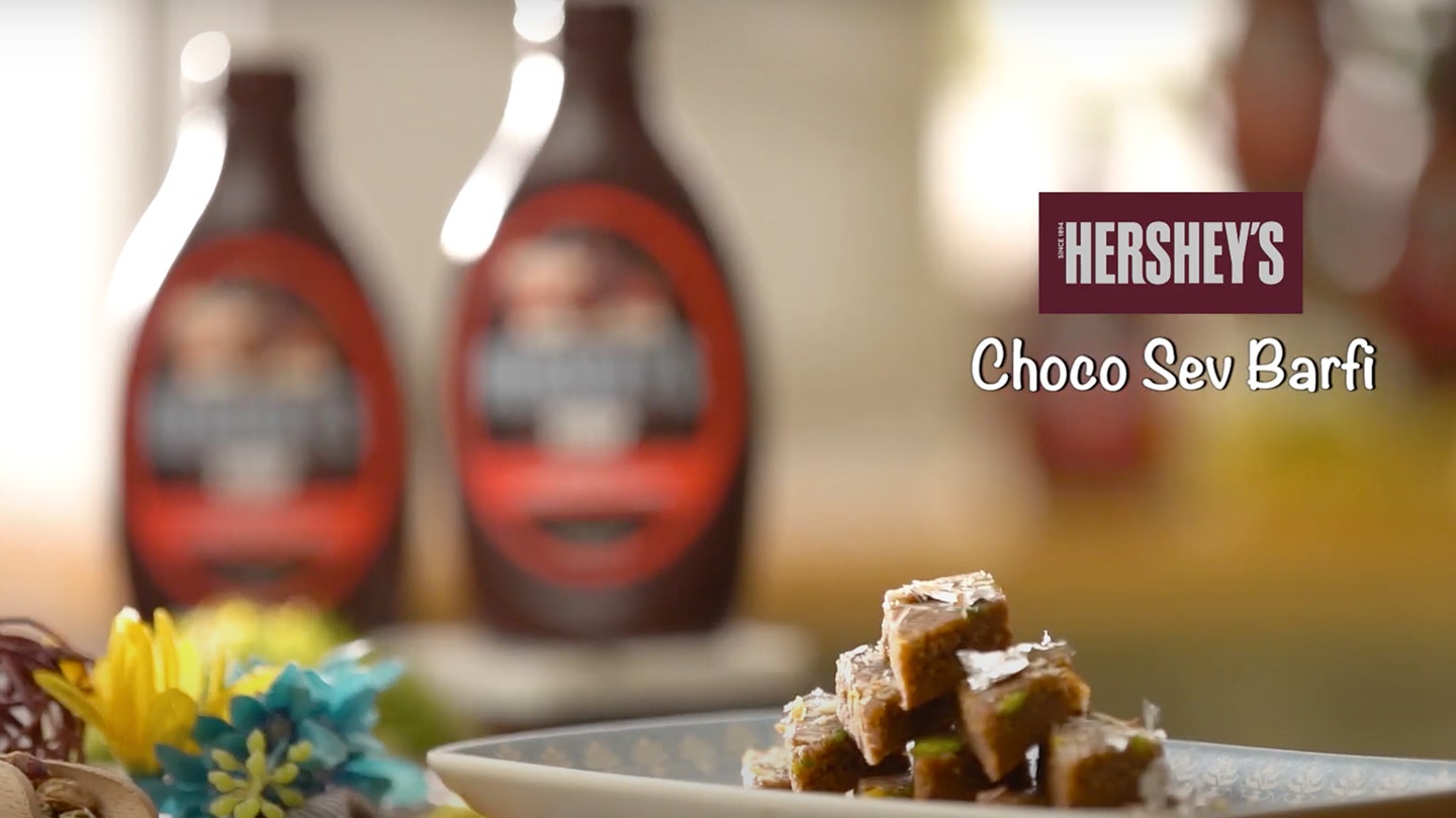 HERSHEY'S Choco Sev Barfi Recipe Video