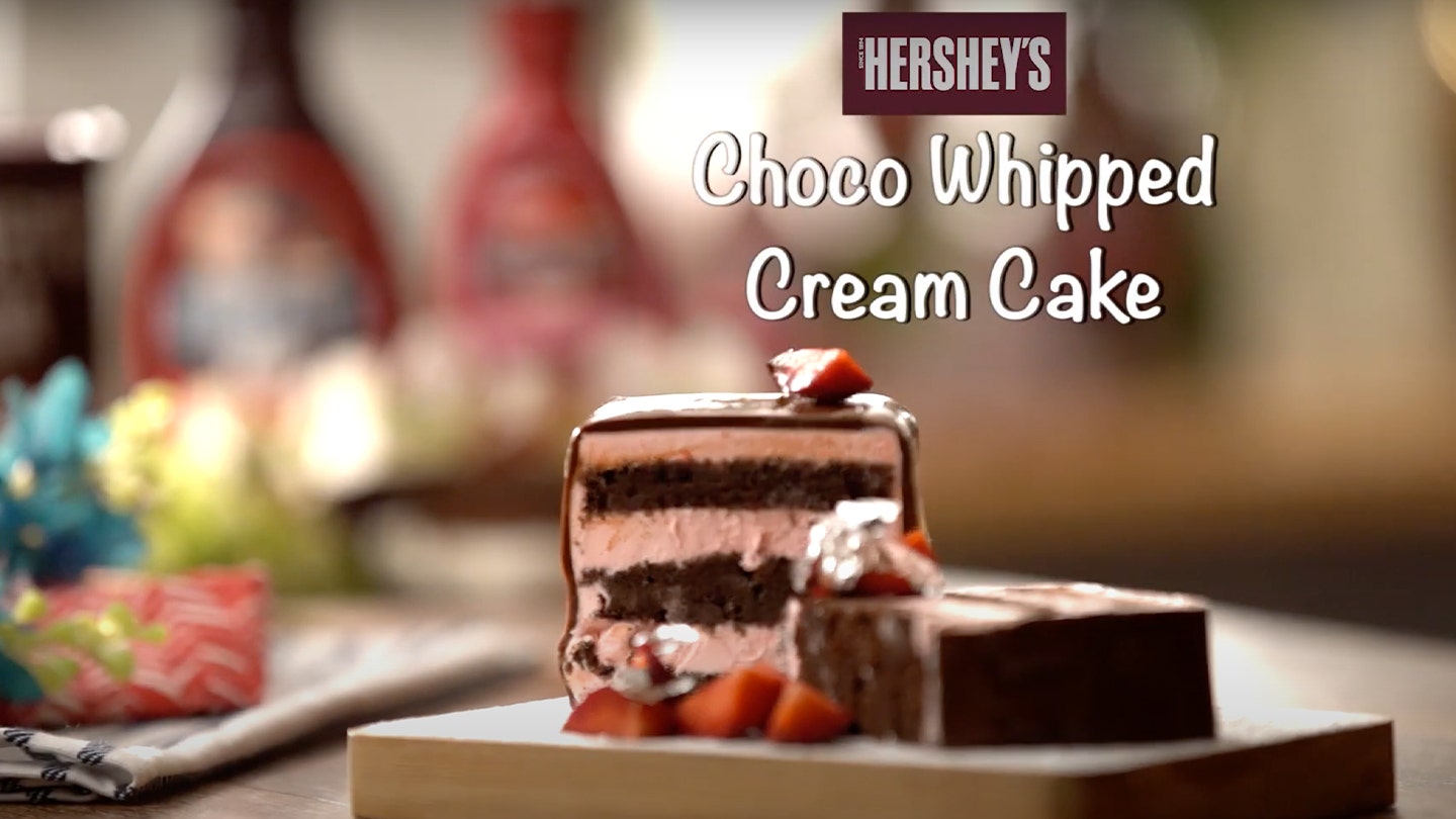 HERSHEY'S Choco Whipped Cream Cake Recipe Video