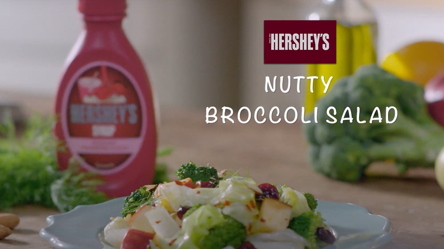 HERSHEY'S Nutty Broccoli Salad Recipe Video