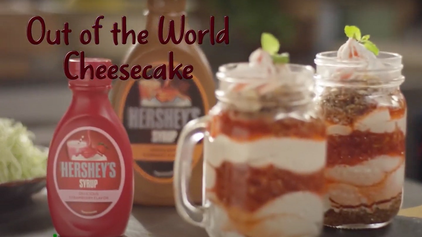 HERSHEY'S Out of the World Cheesecake Recipe Video