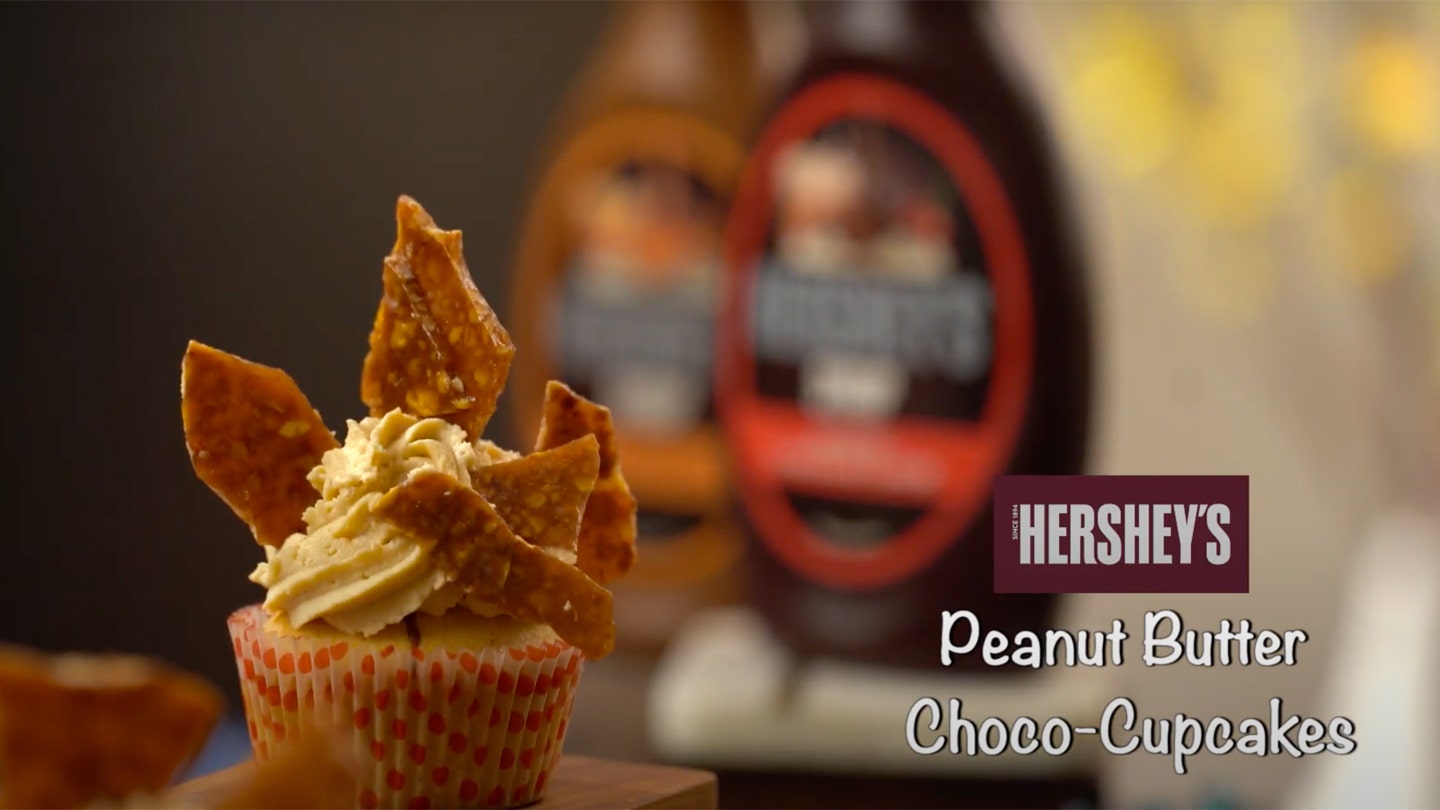 HERSHEY'S Peanut Butter Choco-Cupcakes Video