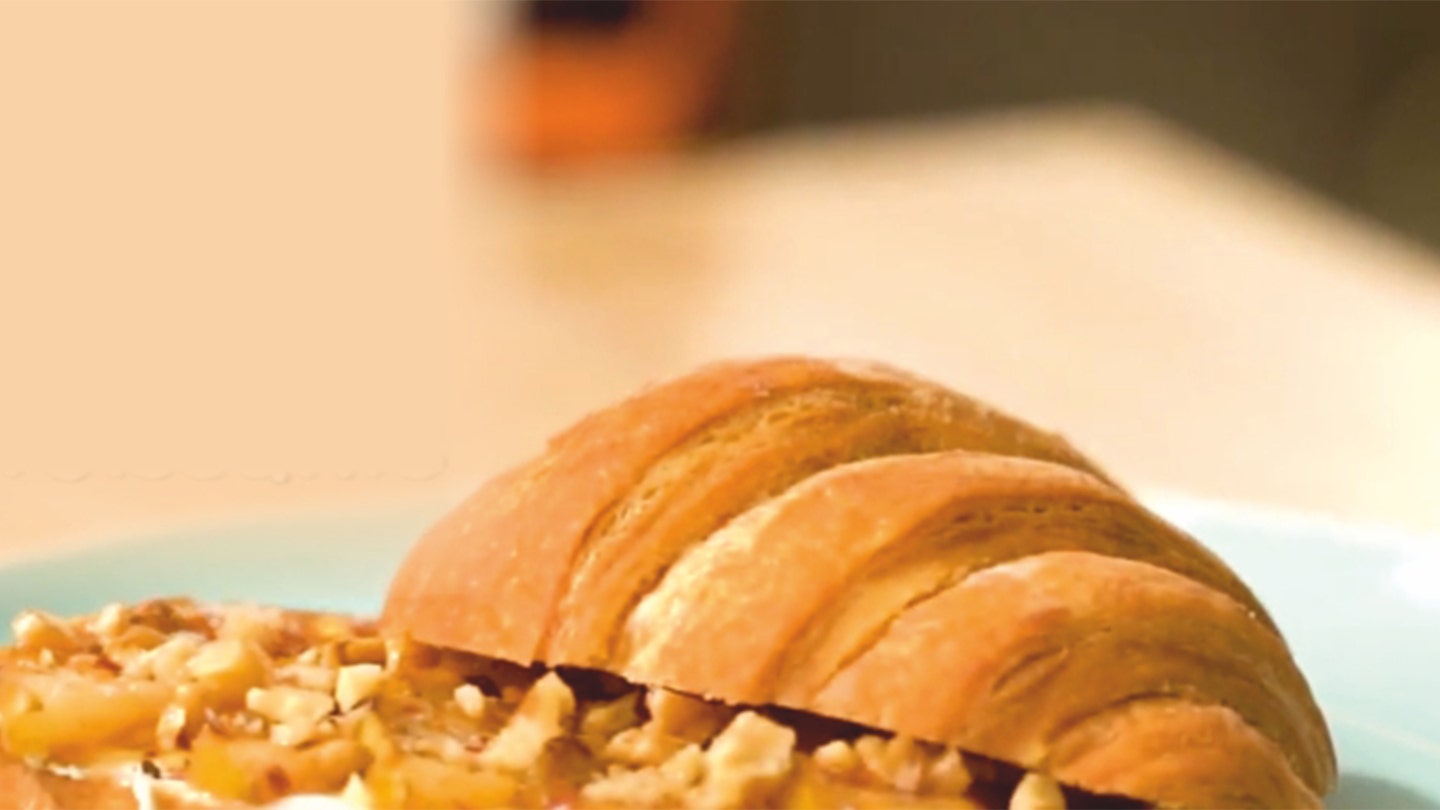 HERSHEY'S Pear & Walnut Croissants Recipe