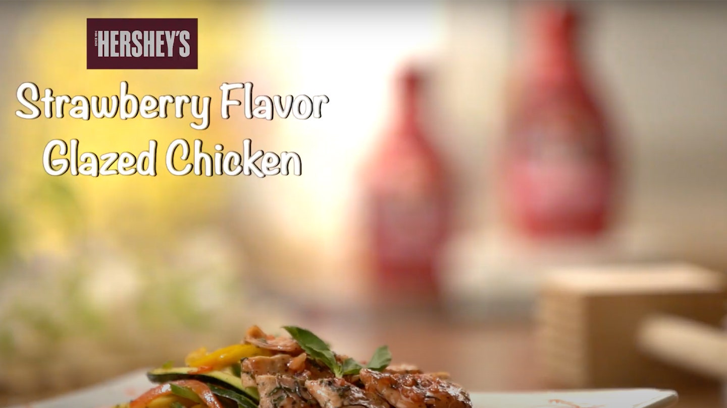 HERSHEY'S Strawberry Flavor Glazed Chicken Video