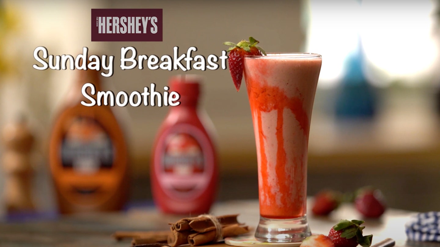 HERSHEY'S Sunday Breakfast Smoothie Recipe Video