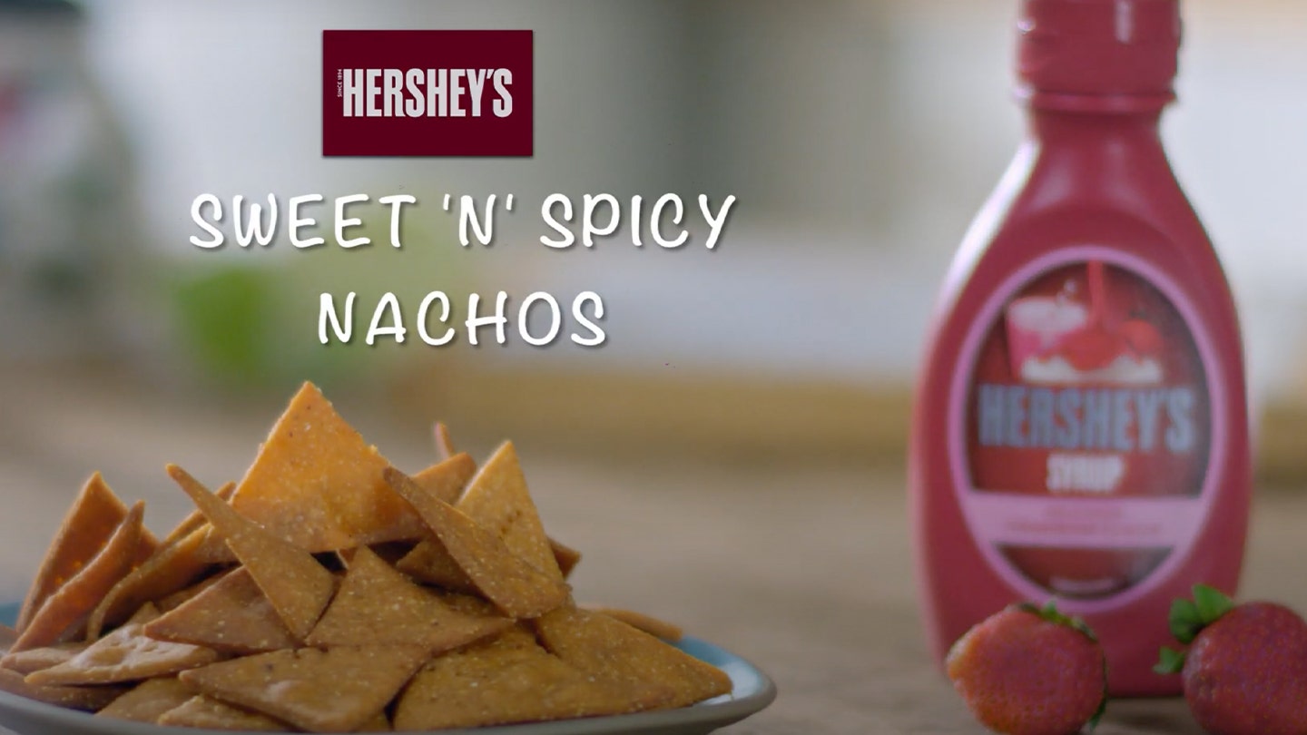 HERSHEY'S Sweet 'n' Spicy Strawberry Nachos Video