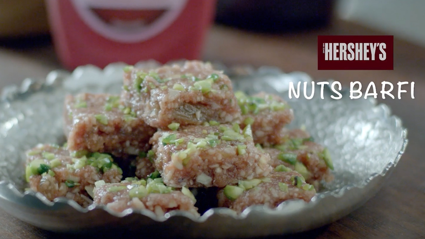 HERSHEY'S Nuts Barfi Recipe Video