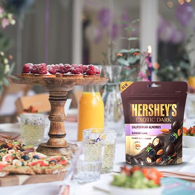 HERSHEY'S EXOTIC DARK chocolate a perfect partner for your delicious Brunch