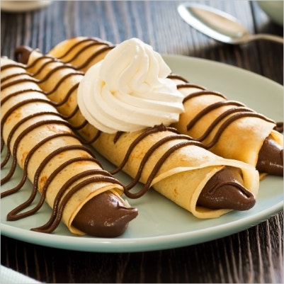Make Smooth and Creamy Chocolate Crepes with HERSHEY'S SPREADS