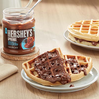 Dream Team of HERSHEY'S SPREADS and Waffles