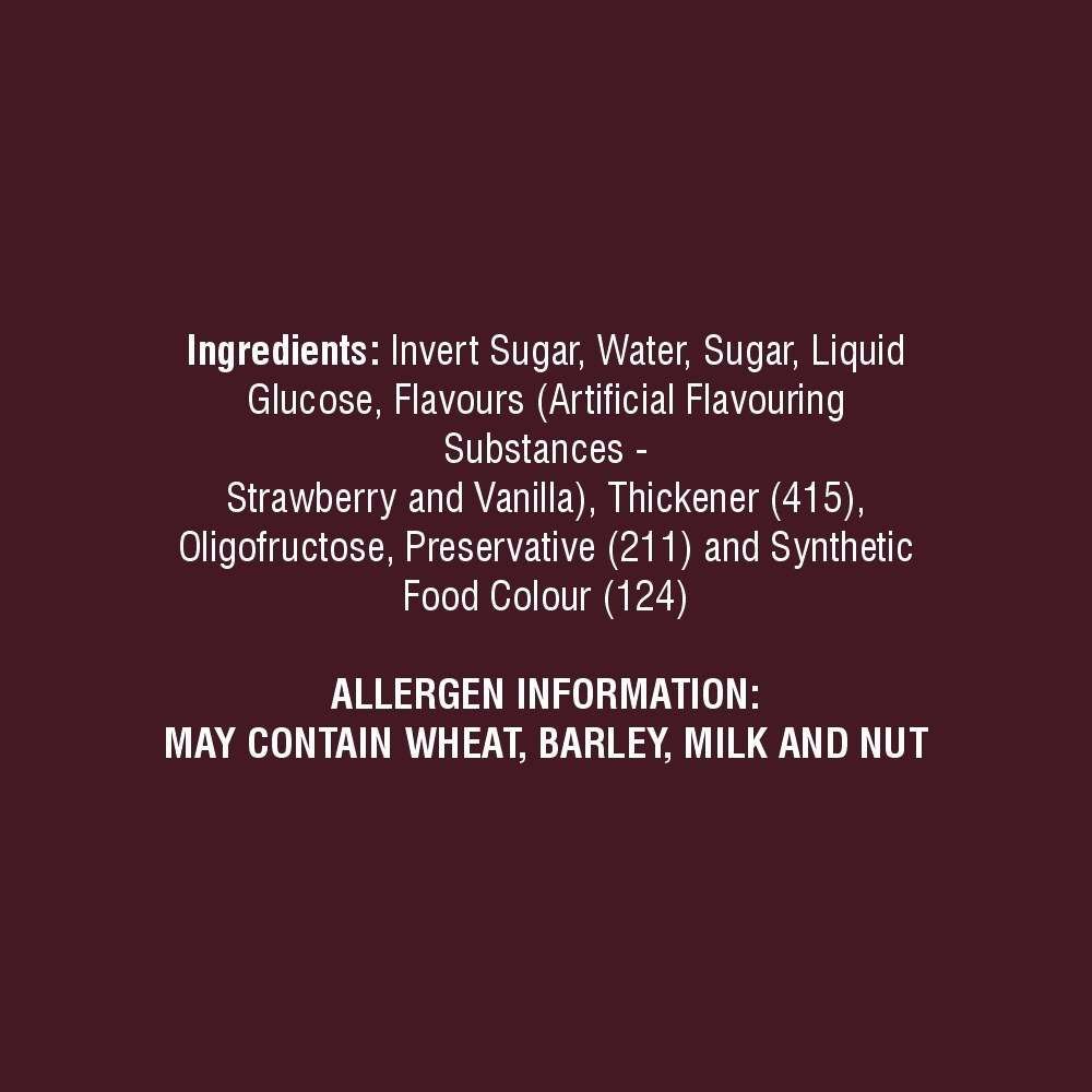 HERSHEY'S SYRUP Caramel Nutritional Chart